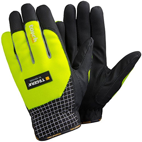 Ejendals Handschuh Tegera 9123 aus Synthetikleder, Größe 8, 1 Stück, gelb/schwarz, 9123-8 von ejendals