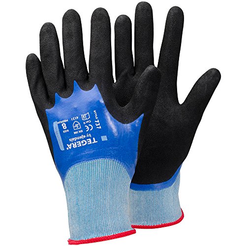 Ejendals Synthetikhandschuh Tegera 737, Größe 10, 1 Stück, schwarz/blau, 737-10 von ejendals