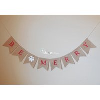Be Merry Weihnachten Banner/Vintage Girlande Dekoration Fotorequisiten Schneeflocke Be Merry Weihnachten Banner/Vintage Girlande Dekoration Fotorequisiten Schneeflocke von ekaSpreadLove