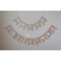 Merry Christmas Jute Banner/Fotorequisite Weihnachten Girlande Merry Christmas Jute Banner/Fotorequisite Weihnachten Girlande von ekaSpreadLove