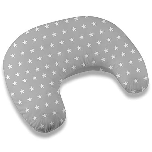 Moon klein Mond Stillkissen 110cm Stillhörnchen Schwangerschaftskissen Kopfkissen Kissen zum Stillen Nursing Pillow mit abnehmbarem und waschbarem Bezug ekmTRADE (1) von ekm trade