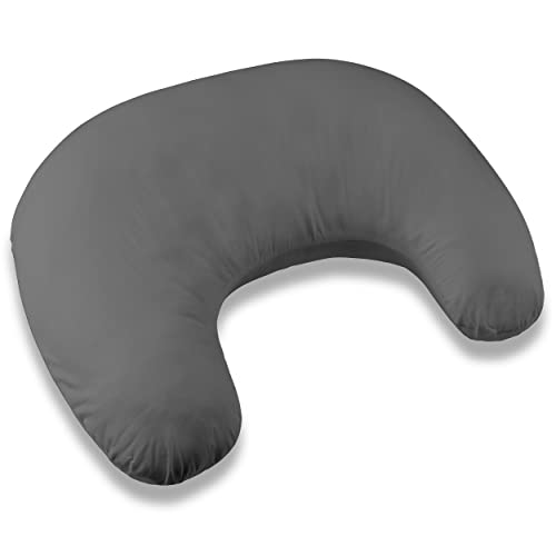 Moon klein Mond Stillkissen 110cm Stillhörnchen Schwangerschaftskissen Kopfkissen Kissen zum Stillen Nursing Pillow mit abnehmbarem und waschbarem Bezug ekmTRADE (30) von ekm trade