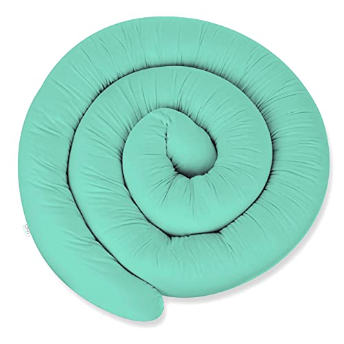 XL 155 cm Bettschlange für Allergiker Bettkissen Stillkissen Bettrolle Zierkissen Bettumrandung Schlange Handmade 100% Baumwolle ekmTRADE (155 cm, 26) von ekm trade