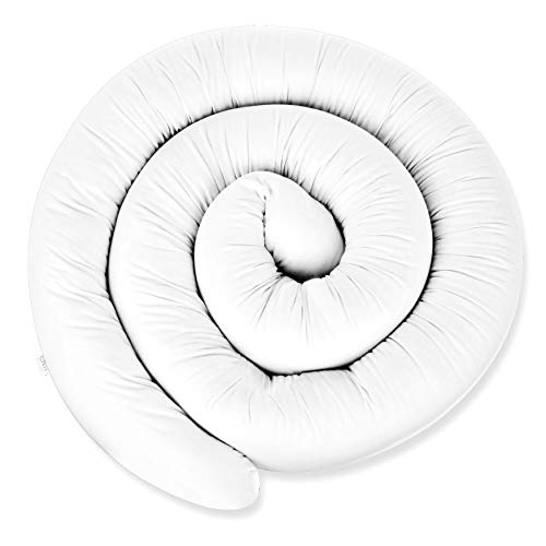 XXL 200 cm Bettschlange für Allergiker Bettkissen Stillkissen Bettrolle Zierkissen Bettumrandung Schlange Handmade 100% Baumwolle ekmTRADE (38, 200 cm) von ekm trade