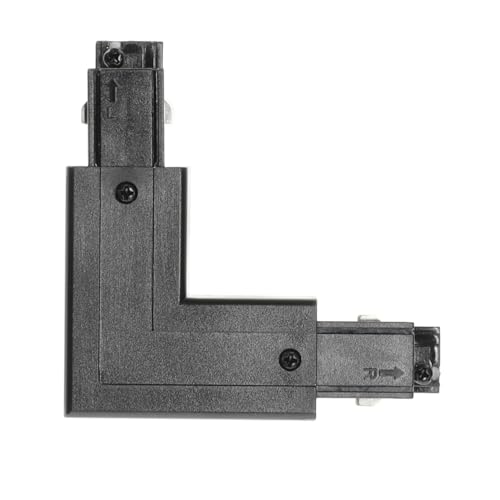 L"-Verbinder für Schienenverbindung EXTERN LINKS SCHWARZ für LED NEXTRACK Komponenten 3-Phasen-Schienen-Set (Verbinder "L" extern LINKS SCHWARZ) von ekobi