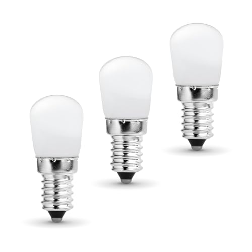 ekobi LED T 2W E14 4000K 3PAK Set mit 3x LED-Glühbirnen 2W E14 farbneutral 4000K für Dunstabzugshauben und Kühlschränke von ekobi