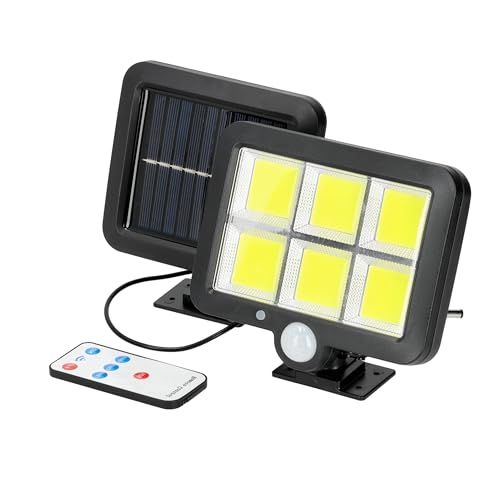 ekobi SOLAR LED PRISMA 1.5W Bewegungssensor Solar LED Lampe kaltweiß 6000K IP44 Solarlampen mit Fernsteuerung von ekobi
