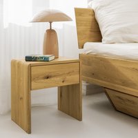 Nachttisch Charlottenburg 2 - Edler Aus Wildeiche Mit Soft-Close Schublade von ekomia
