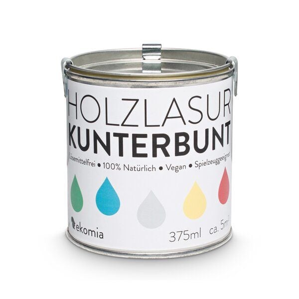 ekomia Kunterbunt Holzlasur 0,375l von ekomia