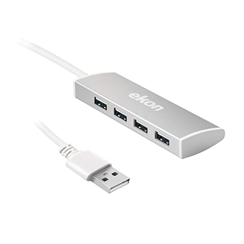 Ekon HUB multiporta, 4 Porte USB-A 2.0, cavo USB-A, per PC, Laptop, Mouse, cavi di ricarica, tastiere, chiavette USB Ekon HUB multiporta, 4 Porte USB-A 2.0, cavo USB-A, per PC, Laptop, Mouse, cavi di ricarica, tastiere, chiavette USB von ekon