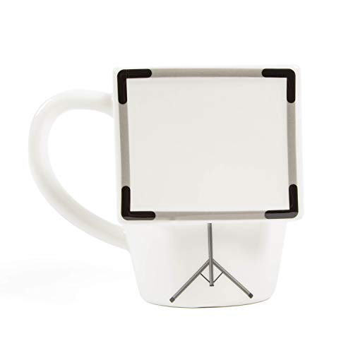 el & groove 3D Whiteboard Tasse weiß groß, Kaffeetasse 350 m, Tasse fürs Büro, Tee-Tasse aus Porzellan, Büro Deko, Tasse Flipchart, Tasse zum Beschriften, Spruch Tasse, Deko Becher, Geschenkidee von el & groove