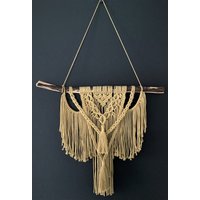 Makramee Wandbehang Groß I Boho Deko Wanddeko Wandteppich Macrame von elNudo
