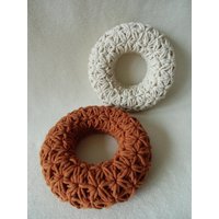 Türkranz, Gehäkelter Kranz, Wanddekoration, Kranzbasis, Häkelkranz Zum Selbstgestalten, Weihnachtskranz, Adventskranz von elashaekeltraeume