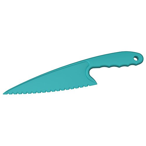 elasto form Kuchenmesser Bakery Tortenmesser Kuchenheber Tortenheber Kunststoffmesser geeignet für antihaft Pfannen und Töpfe Teal Farbe Aquamarine von elasto form