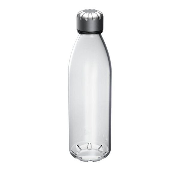 elasto Glasflasche "Colare" 0,60 l - Allzweck Trinkflasche mit Metalldeckel von elasto
