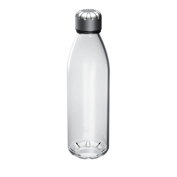 elasto Glasflasche "Colare" 0,60 l - Allzweck Trinkflasche mit Metalldeckel von elasto