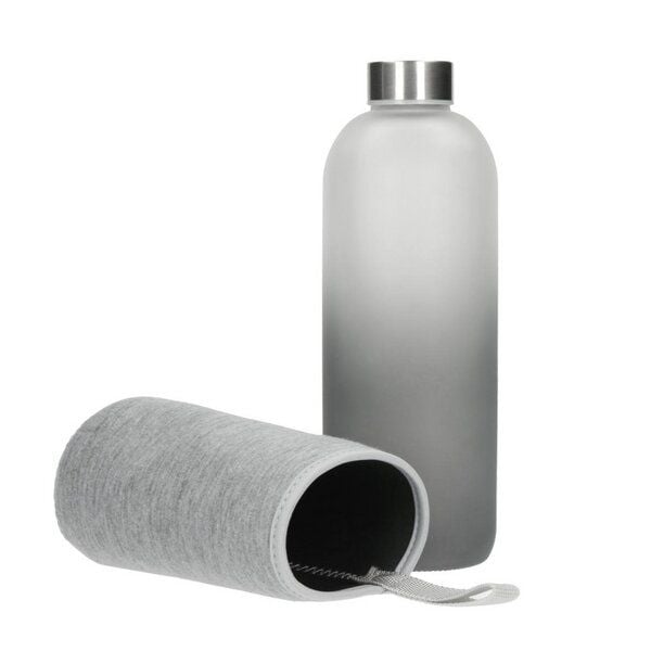 elasto Glasflasche mit Hülle "Iced" - Trinkflasche hält Getränk warm von elasto