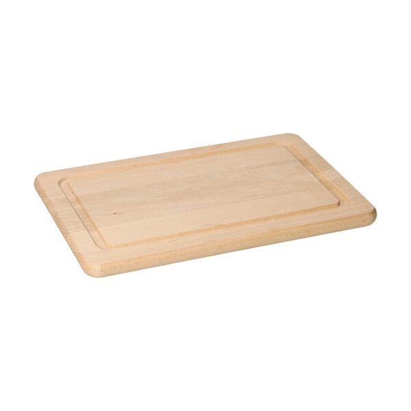 elasto Schneidebrett mit Saftrille - Holz Schneidebrett ideal für die Küche von elasto