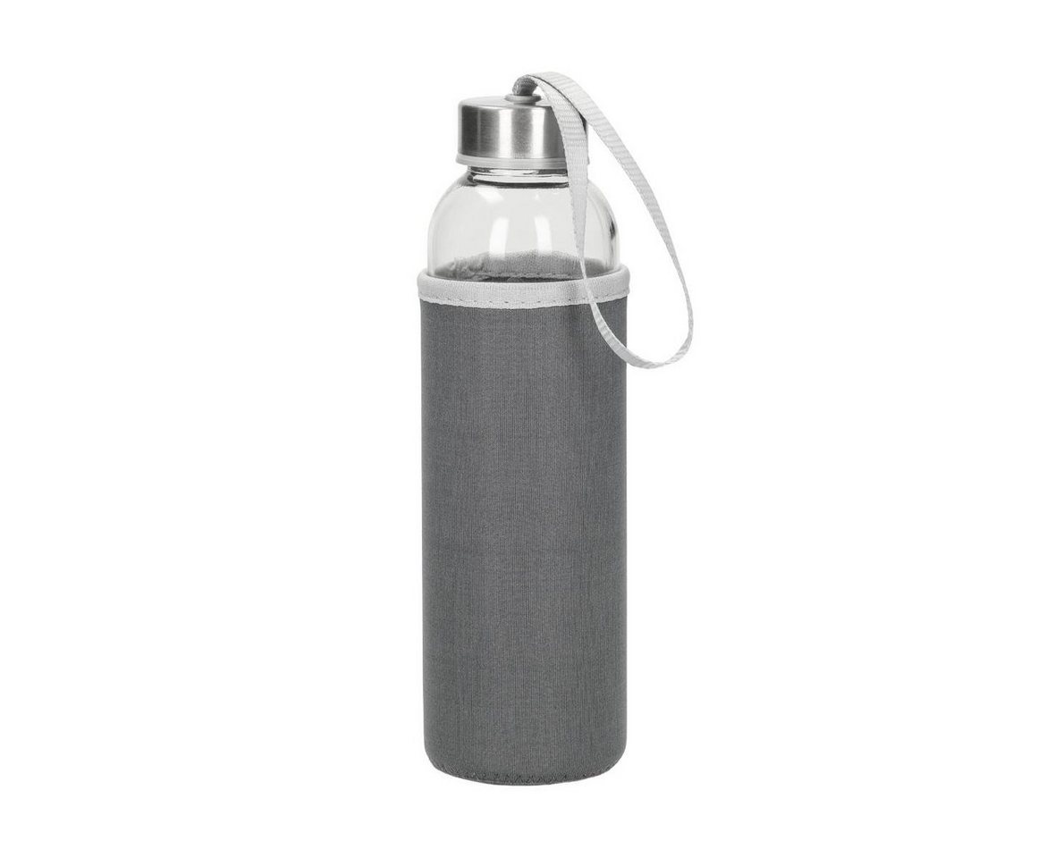 elasto Thermoflasche Glasflasche mit Hülle Pure", 0,5l, transparent" von elasto