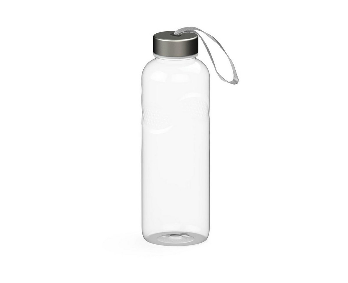 elasto Trinkflasche 1 L Wasserflasche carve "Pure" Tritanflasche mit Trägerband, Made in Germany, BPA-frei, Sportflasche, kohlensäurehaltige Getränke von elasto