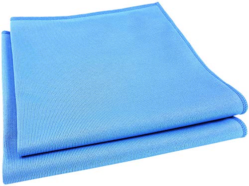 elauelue Fenstertuch 800 zum Autoscheiben Reinigen - Auto Scheibenreiniger Tuch - Autoputztücher für Fenster - 33x33 cm - Autofenstertuch 2er Set von elauelue