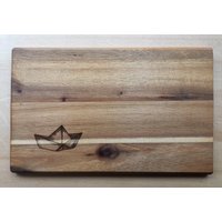 Holzbrettchen Akazie Schiff Holzbrettchen Akazie Schiff von elbbote