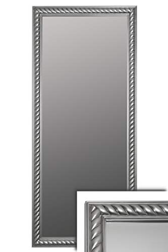 elbmöbel Spiegel Silber groß Vintage 162x72cm im Holzrahmen Shabby Chic Spiegelfläche von elbmöbel