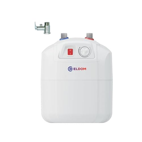 Eldom 72324PMP Untertisch Wassererhitzer, 7 l, druckfest, geschlossen, Silber, Modern, 1,5 kW / 230 V, 13 min. 65°C, B-Energieklasse von ELDOM
