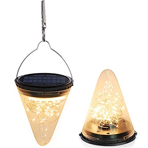 Solar Laterne für Außen,Solar Garten Laterne Warmweiß Solarleuchte Wasserdicht Dekoration für Weihnachten Allerheiligen Party von ele ELEOPTION