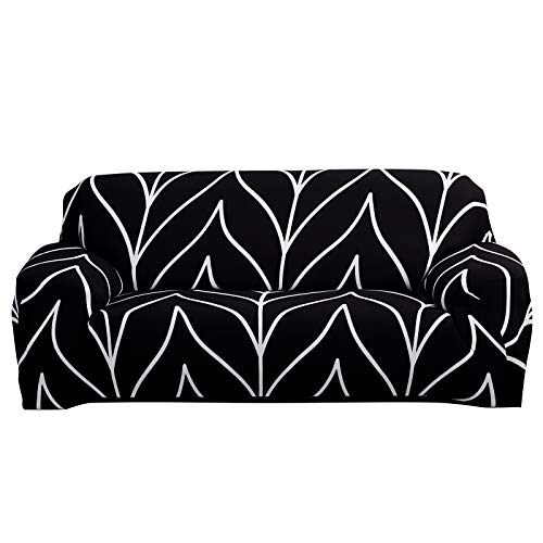 ele ELEOPTION Sofa Überwürfe Sofabezug Stretch elastische Sofahusse Sofa Abdeckung in Verschiedene Größe und Farbe(3 Sitzer für Sofalänge 170-220cm,Gedruckt G) von ele ELEOPTION