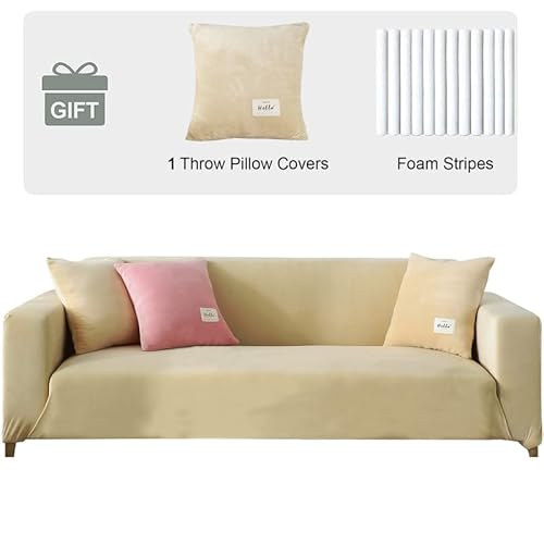 ele ELEOPTION Sofa Überwürfe Sofabezug Stretch elastische Sofahusse Sofa Abdeckung in Verschiedene Größe und Farbe von ele ELEOPTION