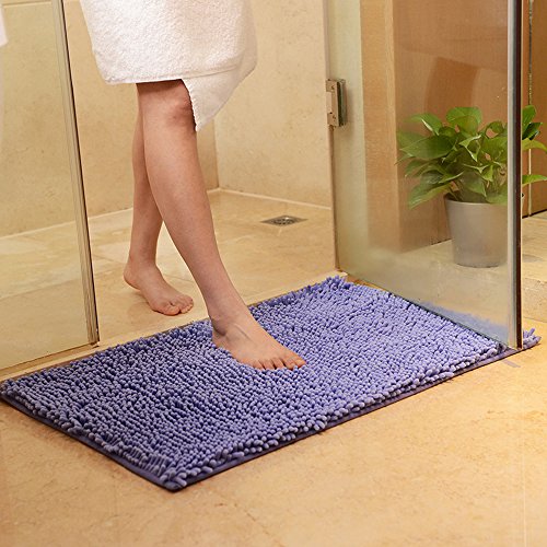 ele ELEOPTION Weicher Shag Badteppich Teppich Küche Tür Füße Matte Streifen Anti-Rutsch-Saugfähige Fußmatte Badteppiche Dusche Teppich Haarige von ele ELEOPTION
