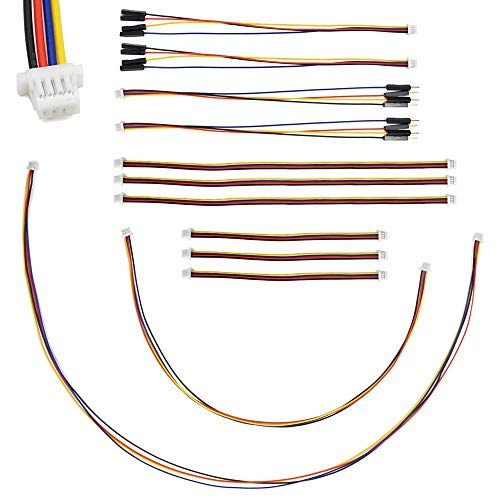 I2C Qwiic Kabel-Kit Stemma QT Draht für SparkFun Entwicklungsplatinen Sensorplatine Breakout Breadboard 4 Pin Sh1.0 Stecker von elechawk