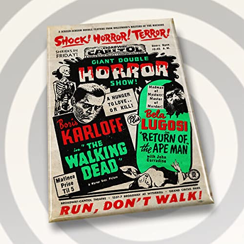 Karloff Lugosi Horror Show Magnet Karloff Lugosi Horror Show Magnet von electricvector.com