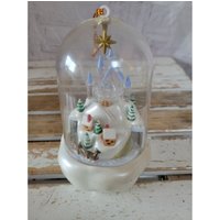 Animierte Ornament Leuchten Schloss Weihnachten Schlitten Urlaub Wohnkultur Vintage von elegantcloset21