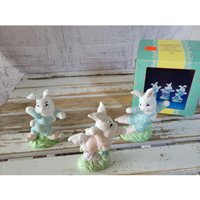Artmark Porzellan Osterhasen Dorffiguren von elegantcloset21