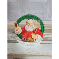 Coca-Cola 1990 Weihnachtsmann Ornament Weihnachten Urlaub Baum Vintage von elegantcloset21