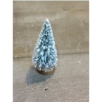 Dorf Accessoire Weihnachten Mini Frosted Tannenbaum Dekor von elegantcloset21