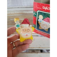 Enesco Sternenaugen Weihnachtsmann Erste Sternenstaub Engel Vintage Ornament 1991 von elegantcloset21