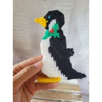 Gestrickte Pinguin Vintage Ornament Kreuzstich Weihnachten Urlaub Baum Wohnkultur von elegantcloset21