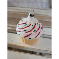 Glas Cupcake Ornament Candy Weihnachten Weihnachtsbaum von elegantcloset21