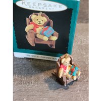 Hallmark Opa's Geschenk 1995 Mini Ornament Xmas Decor Teddybär von elegantcloset21