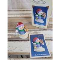 Hallmark Snow Buddies 8. Schneemann Eule Ornament Weihnachten Feiertag Baum von elegantcloset21