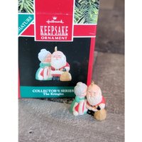 Hallmark The Kringles 2 Ornament Mini Xmas Decor Santa von elegantcloset21