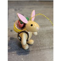 Hölzerne Braune Osterhase Karotten Ornament Weihnachtsdekor von elegantcloset21