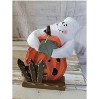 Kürbis Gespenst Aus Holz Halloween Herbst Deko Zuhause Küche von elegantcloset21