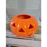 Kürbis Kerzenhalter Orange Teelicht Halloween Herbst Deko Zuhause Vintage von elegantcloset21