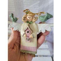 Kurt Adler Cherub Engel Vogel Ornament Vogelhaus Weihnachten Urlaub Baum von elegantcloset21