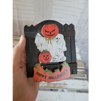 Magnet Halloween Gespenst Shabby Chic Dekor Zuhause Herbst von elegantcloset21