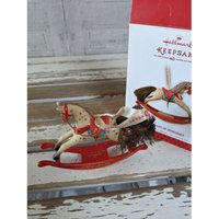 Markenzeichen 40 Jahre Erinnerungen Schaukelpferd Weihnachtsbaum Neu von elegantcloset21